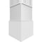 Ekena Millwork Craftsman Classic Square Non-Tapered Hastings Fretwork Column w/ Standard Capital & Standard Base CC0809ENHASCSCS - alternate 5
